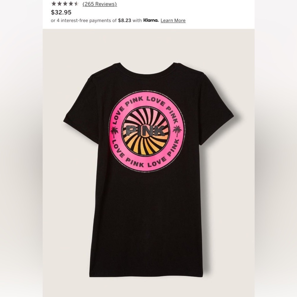 Pink Victoria SECRECT short sleeve tee